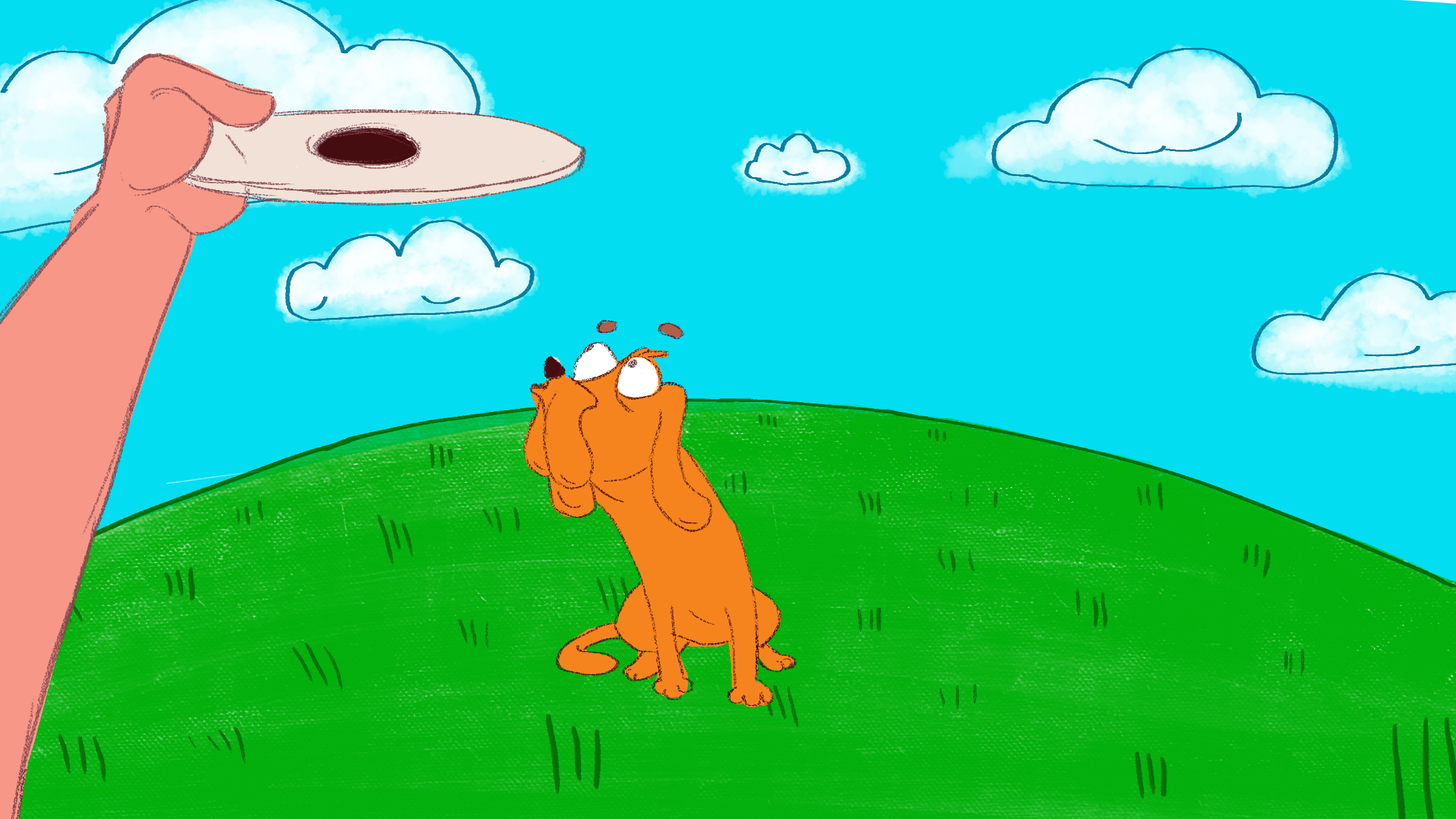 And The Dog Catches The Frisbee!